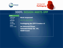 Tablet Screenshot of microsite.epp-forum.com